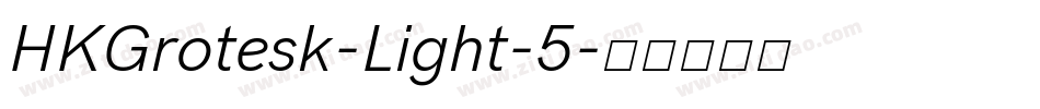 HKGrotesk-Light-5字体转换