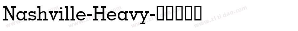 Nashville-Heavy字体转换