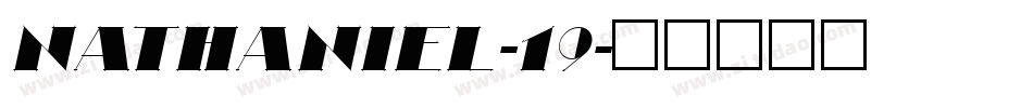 Nathaniel-19字体转换