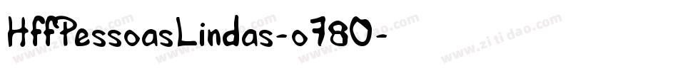 HffPessoasLindas-o780字体转换