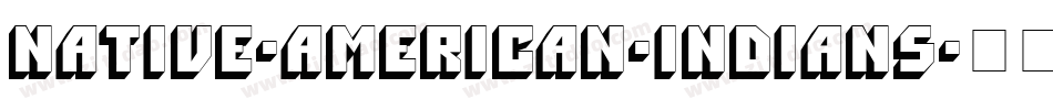 Native-American-Indians字体转换