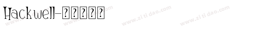 Hackwell字体转换