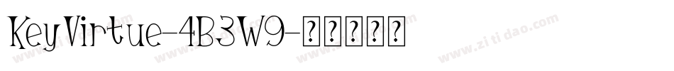 KeyVirtue-4B3W9字体转换