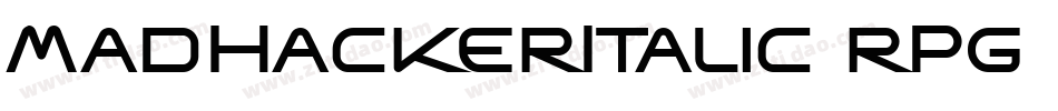 MadHackerItalic-rPg9字体转换