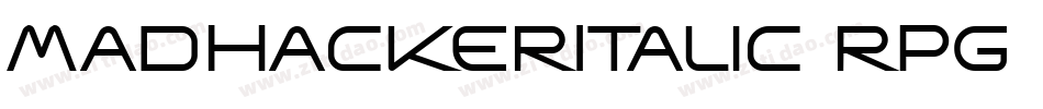 MadHackerItalic-rPg9字体转换