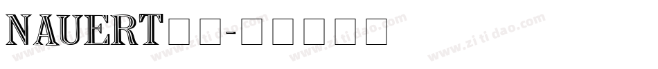 NAUERT__字体转换