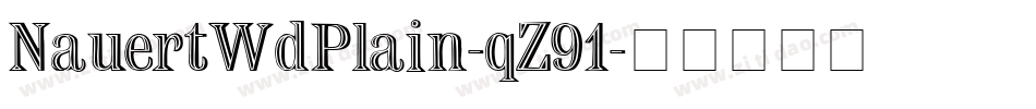NauertWdPlain-qZ91字体转换