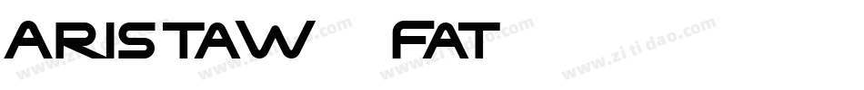 AristaW05-Fat字体转换