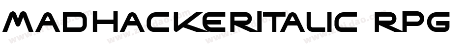 MadHackerItalic-rPg9字体转换