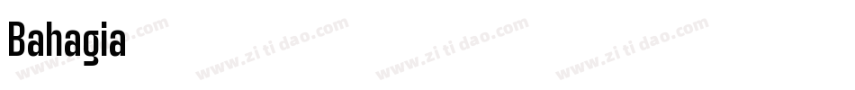 Bahagia字体转换