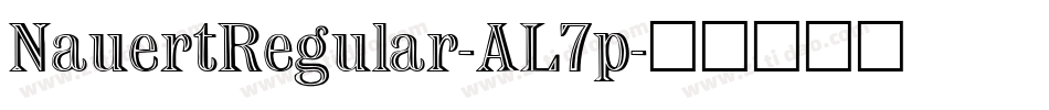NauertRegular-AL7p字体转换