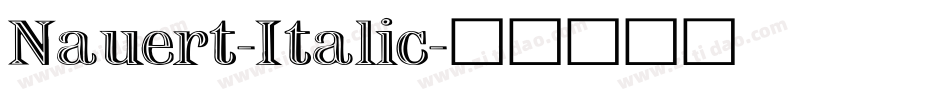 Nauert-Italic字体转换