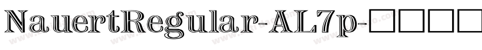 NauertRegular-AL7p字体转换