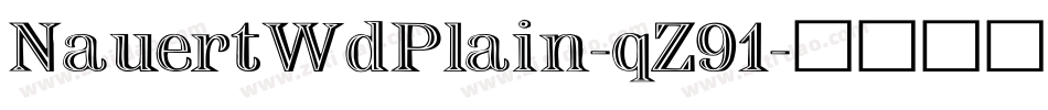 NauertWdPlain-qZ91字体转换