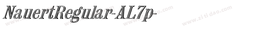 NauertRegular-AL7p字体转换