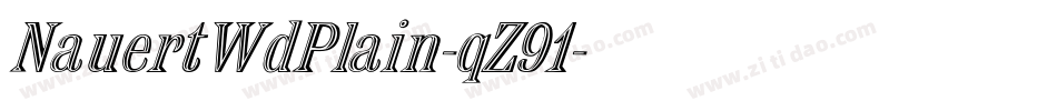NauertWdPlain-qZ91字体转换