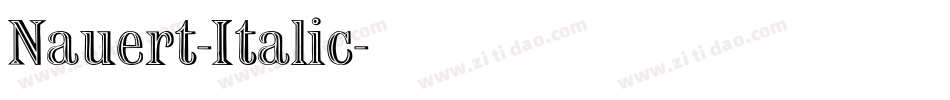 Nauert-Italic字体转换