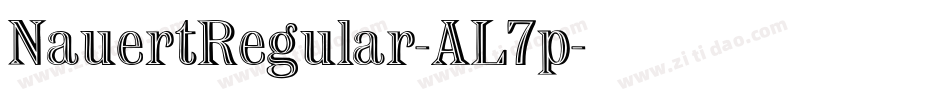 NauertRegular-AL7p字体转换