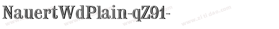 NauertWdPlain-qZ91字体转换