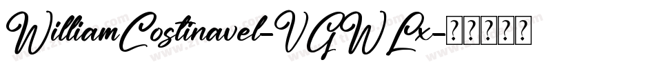 WilliamCostinavel-VGWLx字体转换