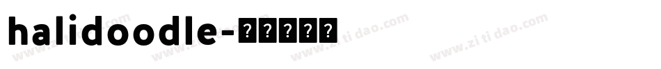 halidoodle字体转换