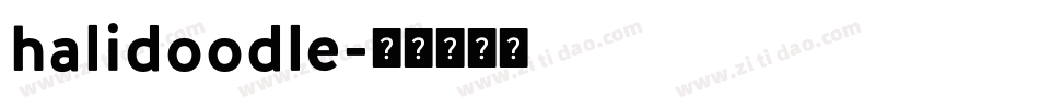 halidoodle字体转换