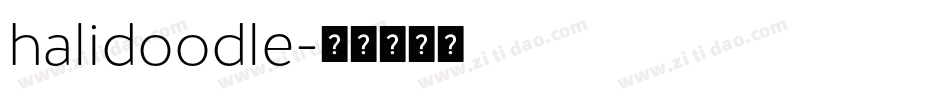 halidoodle字体转换