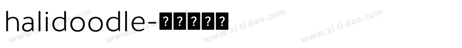halidoodle字体转换