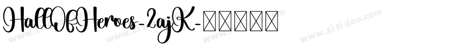 HallOfHeroes-2ajK字体转换