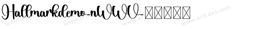 Hallmarkdemo-nWWV字体转换