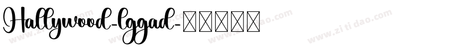 Hallywood-lggad字体转换