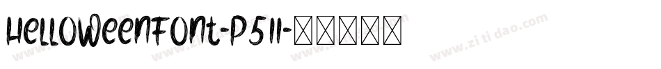 HelloWeenFont-p511字体转换