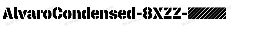 AlvaroCondensed-8XZZ字体转换
