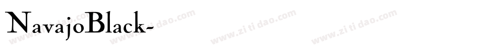 NavajoBlack字体转换