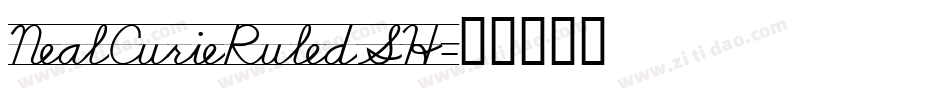 NealCurieRuledSH字体转换