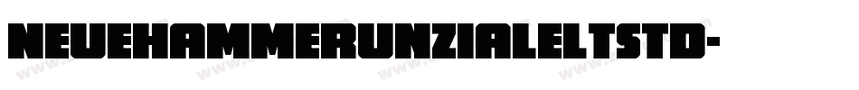NeueHammerUnzialeLTStd字体转换