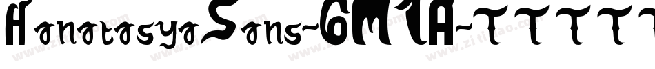 HanatasyaSans-6M1A字体转换