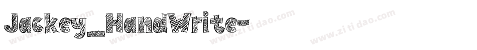 Jackey_HandWrite字体转换