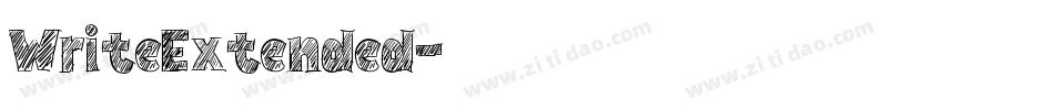WriteExtended字体转换