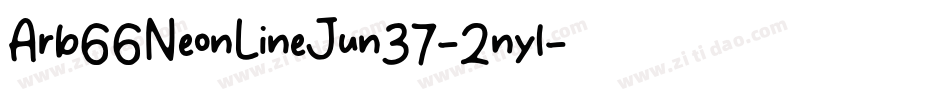 Arb66NeonLineJun37-2nyl字体转换