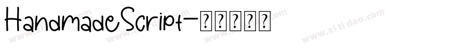 HandmadeScript字体转换