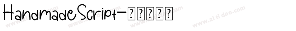 HandmadeScript字体转换
