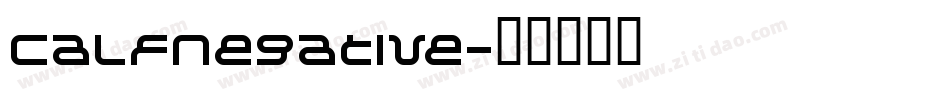 CalfNegative字体转换