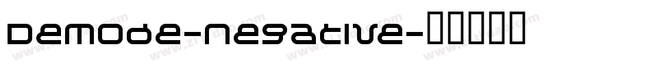 Demode-Negative字体转换
