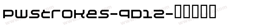 Pwstrokes-qD12字体转换