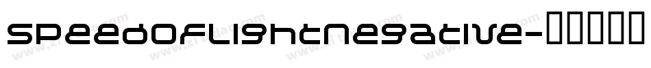 SpeedofLightNegative字体转换