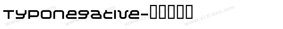 TypoNegative字体转换