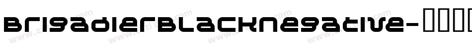 BrigadierBlackNegative字体转换