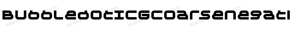 BubbledotICGCoarseNegative字体转换