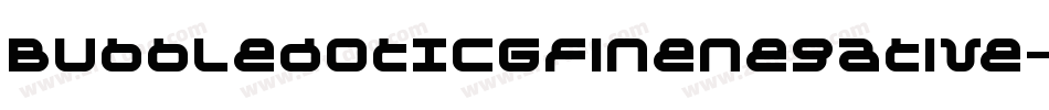 BubbledotICGFineNegative字体转换